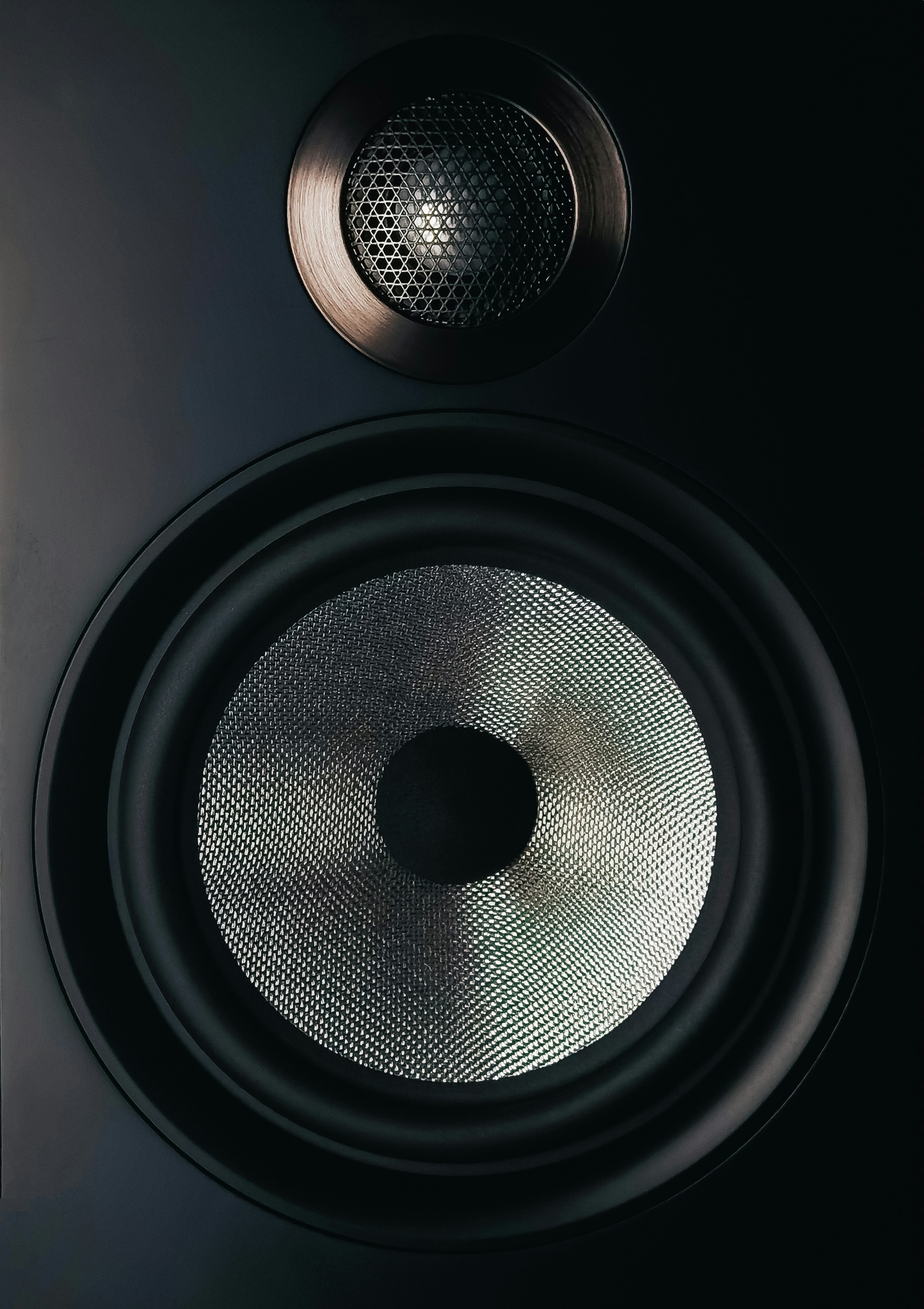Reference audiophile speaker in dramatic spotlight